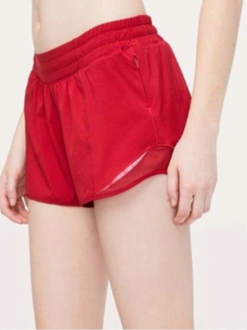 LULULEMON HOTTY HOT SHORTS DARK RED 4” SIZE 6